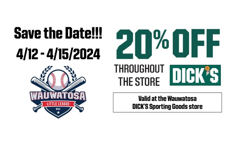 Dick's Sporting Goods Shop Event Weekend: 4/12-4/14/2024